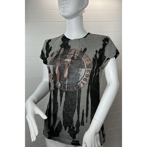 Vintage 1997 The Rolling Stones Burn Out Concert T Shirt Large Burn Out *Flaw - Picture 1 of 13